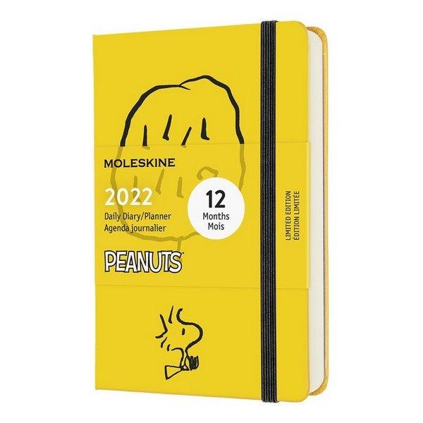 Moleskine Diář 2022 Snoopy žlutý S