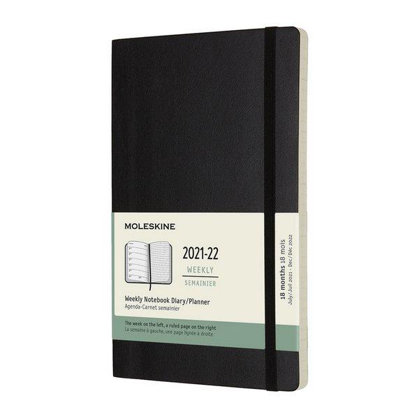 Moleskine Zápisník plánovací 2021-2022 černý L