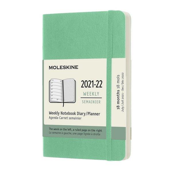 Moleskine Zápisník plánovací 2021-2022 zelený S