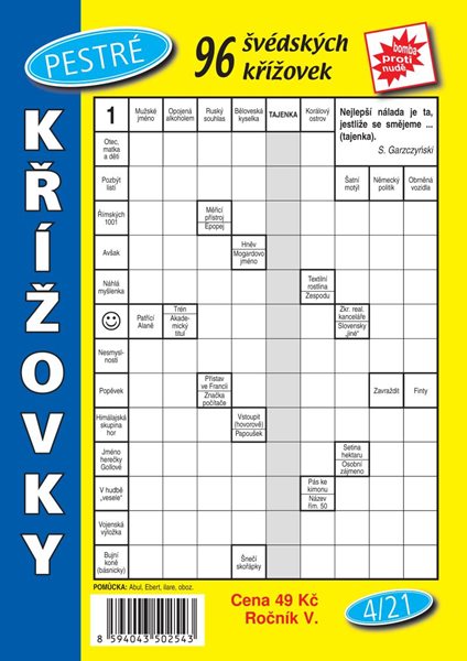 Pestré křížovky 4/2021 - neuveden