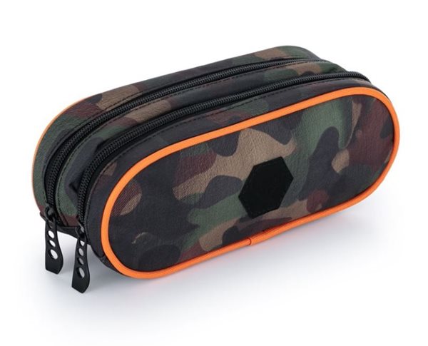 Pouzdro etue 2 zipy OXY SPORT - Camo boy