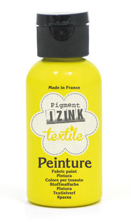 Barva na textil IZINK - klasická - 50 ml - žlutá