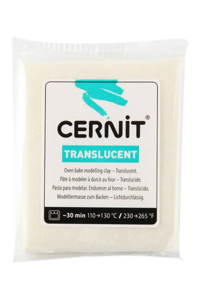 CERNIT Modelovací hmota TRANSLUCENT 56 g fosforeční