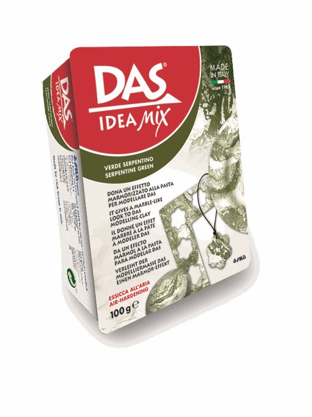 DAS Idea Mix - samotvrdnoucí mramorovací hmota - zelená