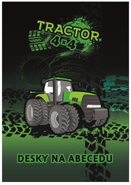 Desky na abecedu - Traktor