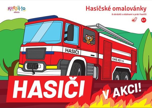 Hasiči v akci - 21x15 cm