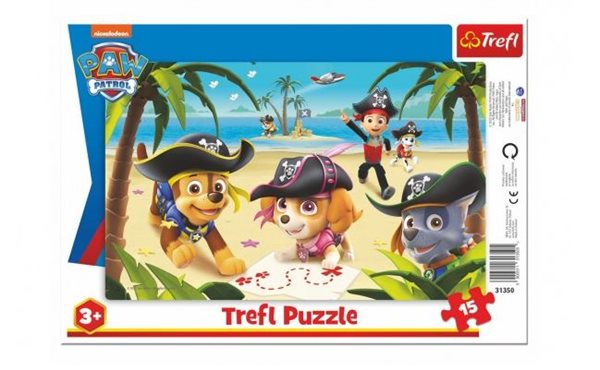 Puzzle deskové Tlapková patrola - Pirátská výprava 33 x 23cm