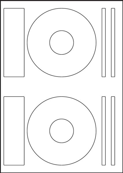 S&K Label Samolepicí etikety A4 100 ks na CD bílé