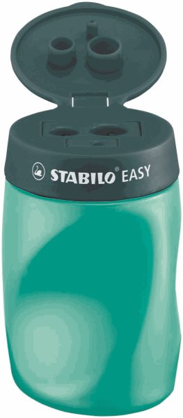 STABILO EASYsharpener P Ořezávátko se zásobníkem 3in1 - petrolejové