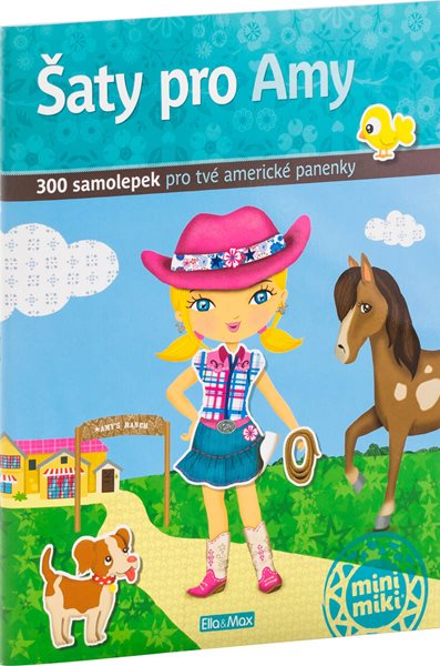 Šaty pro AMY - kniha samolepek - Charlotte Segond-Rabilloud a kolektiv - 24x31 cm