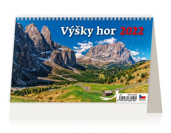 Kalendář stolní 2022 - Výšky hor - 22