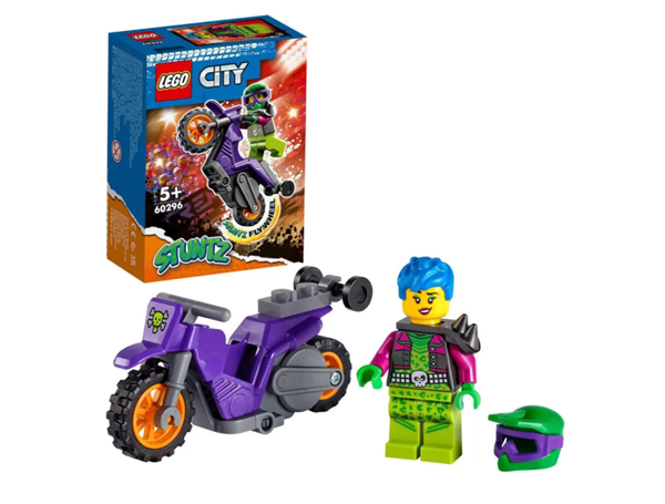 LEGO® City 60296 Kaskadérská wheelie motorka