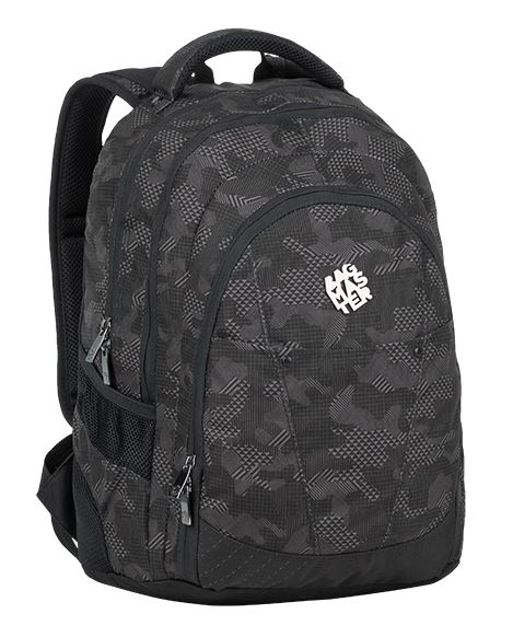 Studentský batoh Bagmaster - DIGITAL 9 F DARK GRAY/BLACK