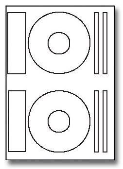 Image label Samolepicí etikety A4 100 ks na CD bílé