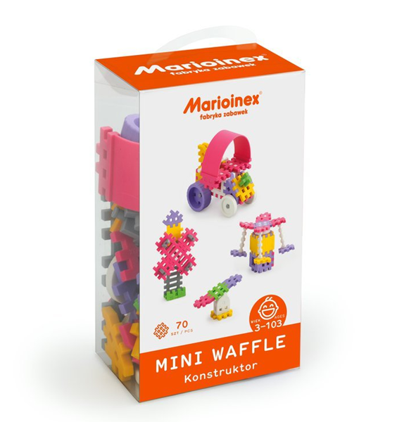 Marioinex MINI WAFLE – 70 ks Konstruktér (dívky)