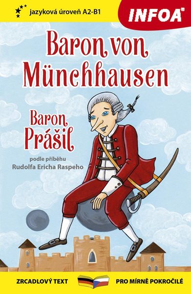 Baron Prášil / Baron von Münchhausen - Zrcadlová četba (A2-B1) - Raspe Rudolf Erich