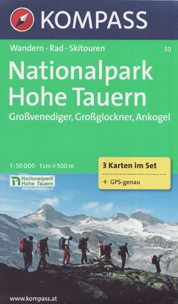 NP Hohe Tauern - set map Kompass č.50 - 1:50 000 /Rakousko/