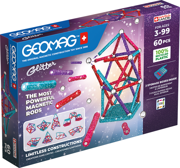 Geomag Glitter Recycled 60 ks