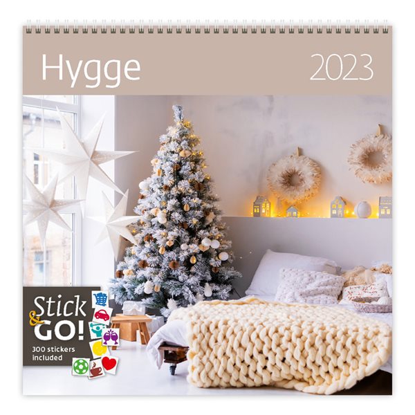 Kalendář nástěnný 2023 Label your days - Hygge - 30x30 cm