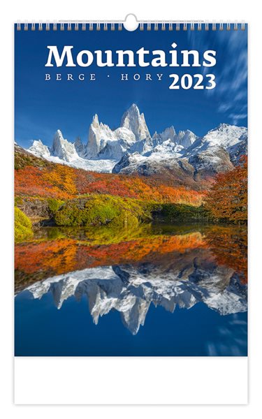 Kalendář nástěnný 2023 - Mountains/Berge/Hory - 31