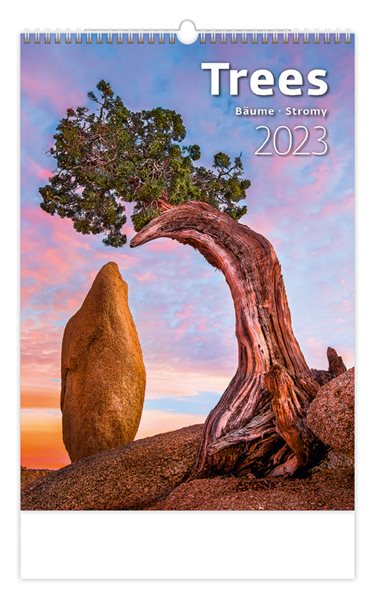 Kalendář nástěnný 2023 - Trees/Bäume/Stromy - 31