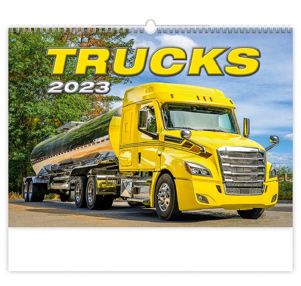 Kalendář nástěnný 2023 - Trucks - 45x31