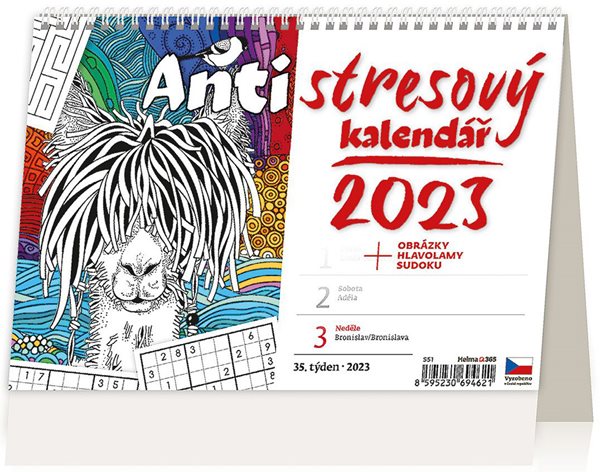 Kalendář stolní 2023 - Antistresový pracovní - 21