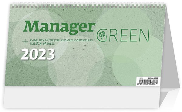 Kalendář stolní 2023 - Manager Green - 24