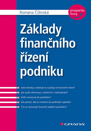 Základy finančního řízení podniku - Čižinská Romana