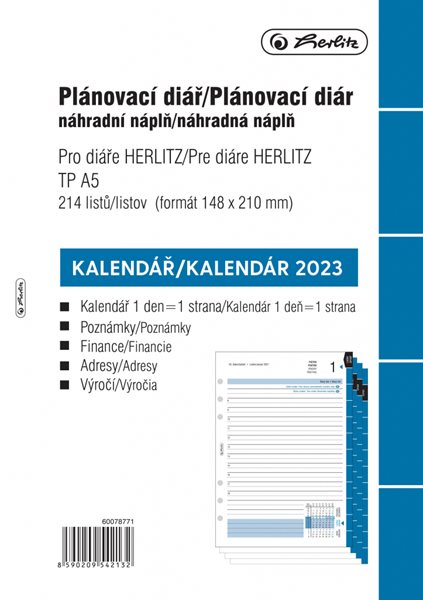 Herlitz Náplň do diáře 2023