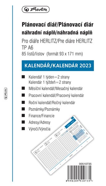 Herlitz Náplň do diáře 2023