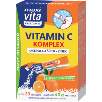 Maxi Vita Vitamin C komplex + acerola + šípek + zinek (1)