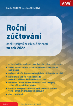 Roční zúčtování daně z příjmů ze závislé činnosti za rok 2022 - Ing. Iva Rindová