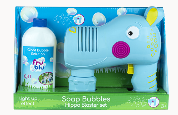 FRU BLU bublifuk Hippo blaster se zásobníkem + náplň 0