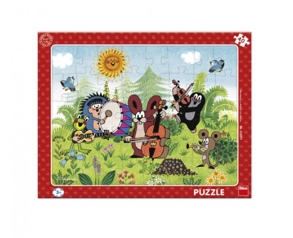 Puzzle deskové Krtek a kapela