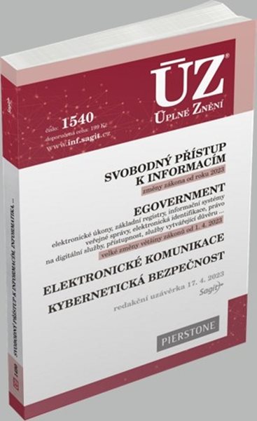 ÚZ 1540 / Svobodný přístup k informacím