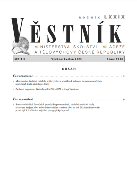 Věstník MŠMT ČR 2023/003