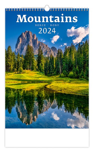 Kalendář nástěnný 2024 - Mountains/Berge/Hory - 31