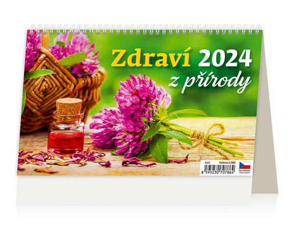 Kalendář stolní 2024 - Zdraví z přírody - 14denní - 22