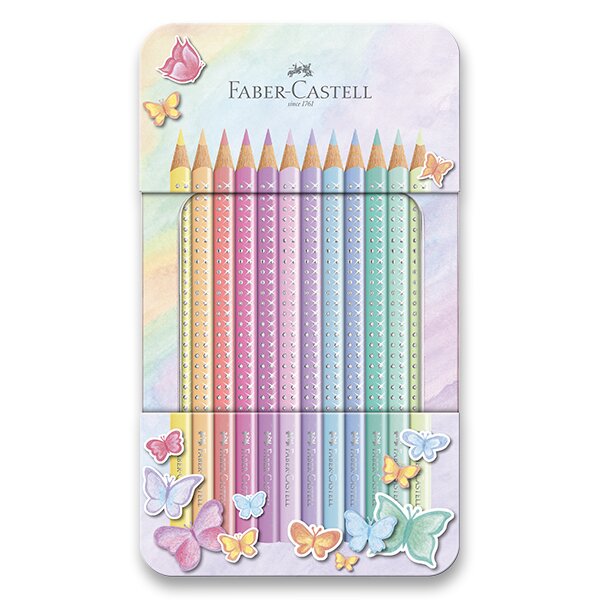 Pastelky Faber-Castell Sparkle Pastel - 12 barev