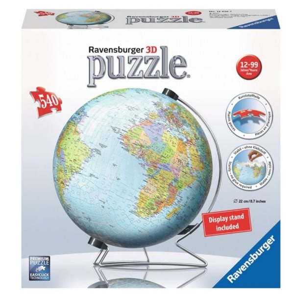 Puzzle 3D Globus (anglický)