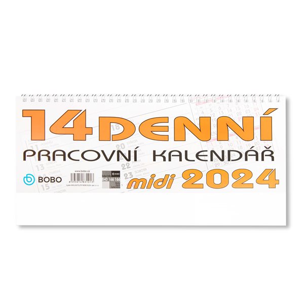 BOBO Kalendář stolní 2024 pracovní MIDI