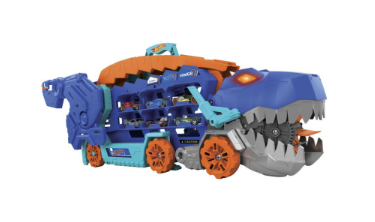 Hot Wheels City T-Rex tahač se světly a zvuky