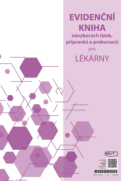 Evidenční kniha návykových látek pro lékárny - formát A4