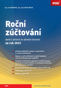 Roční zúčtování daně z příjmů ze závislé činnosti za rok 2023 - Ing. Iva Rindová