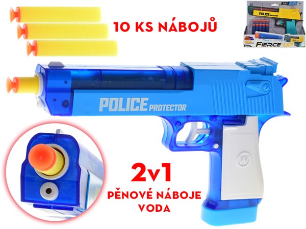 Pistole 23 cm 2 v 1 vodní a na pěnové náboje