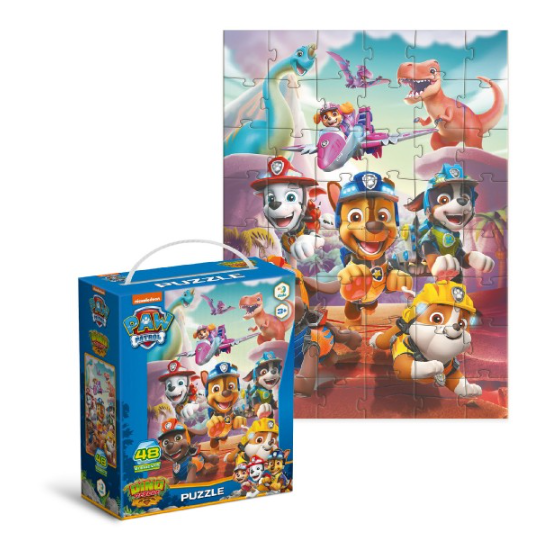 Puzzle Tlapková patrola/ Paw Patrol Záchrana dinosaurů - 48 dílků