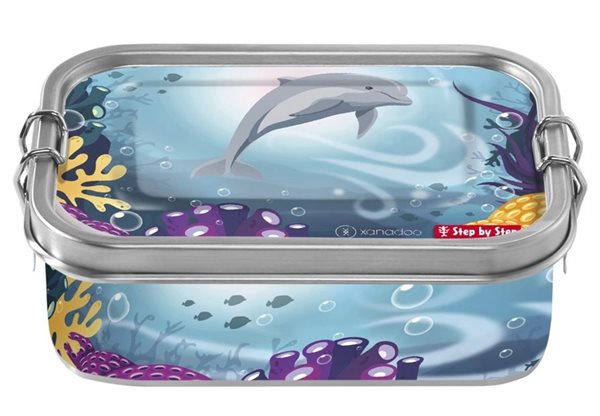 Krabička na svačinu z nerezové oceli - Dolphin Pippa