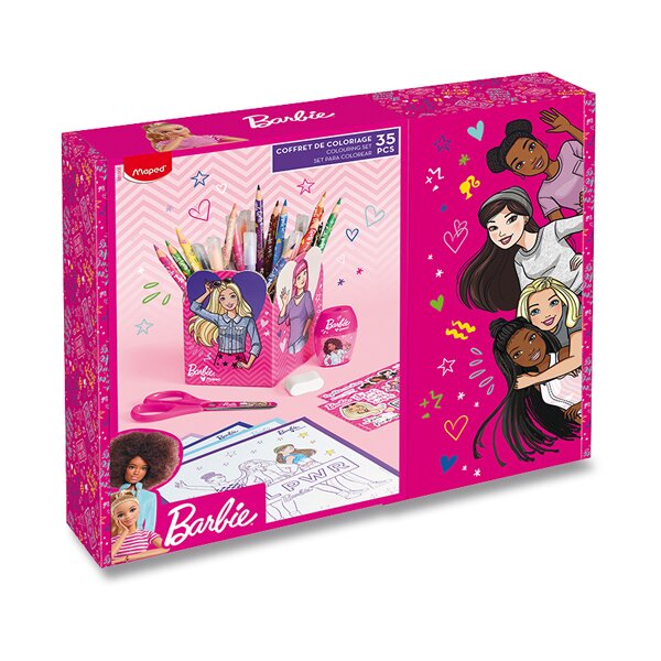 Multiproduktová sada MAPED Gift box Barbie - 35 ks