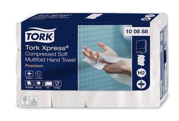 TORK Xpress 100888 - skládané papírové ručníky 2 vrstvé ( 12 bal x 170 listů )